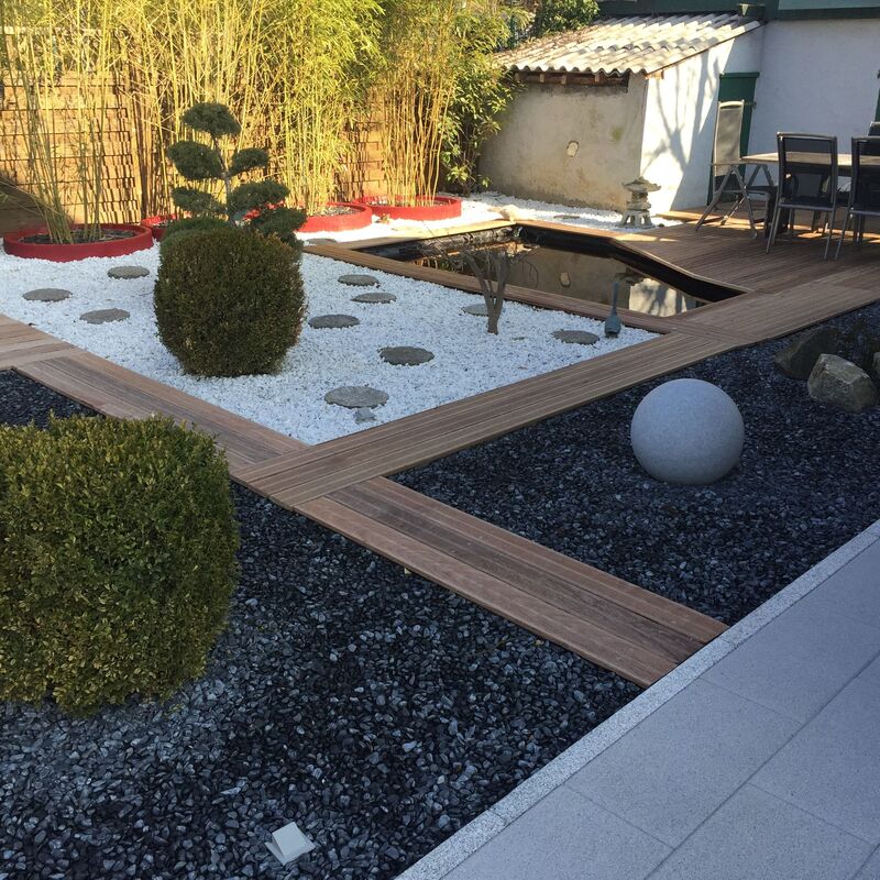 Bordure pavée décorative granit